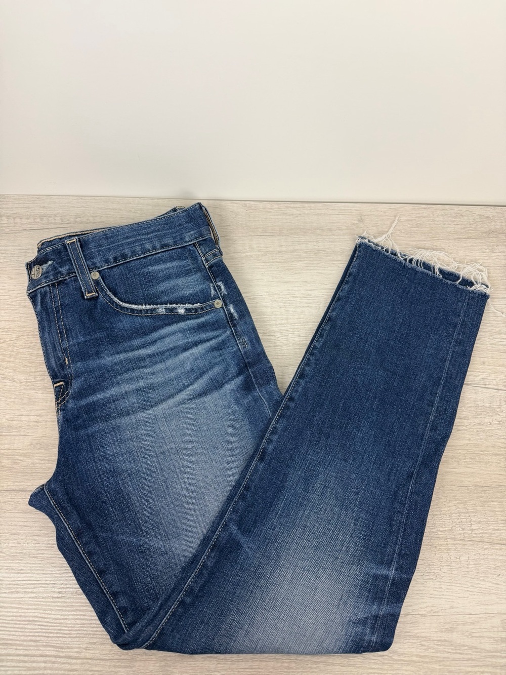 AG Adriano Goldschmied The Ex-Boyfriend Slim Jeans in 12Y Wash, Size 26R - Picture 15 of 15